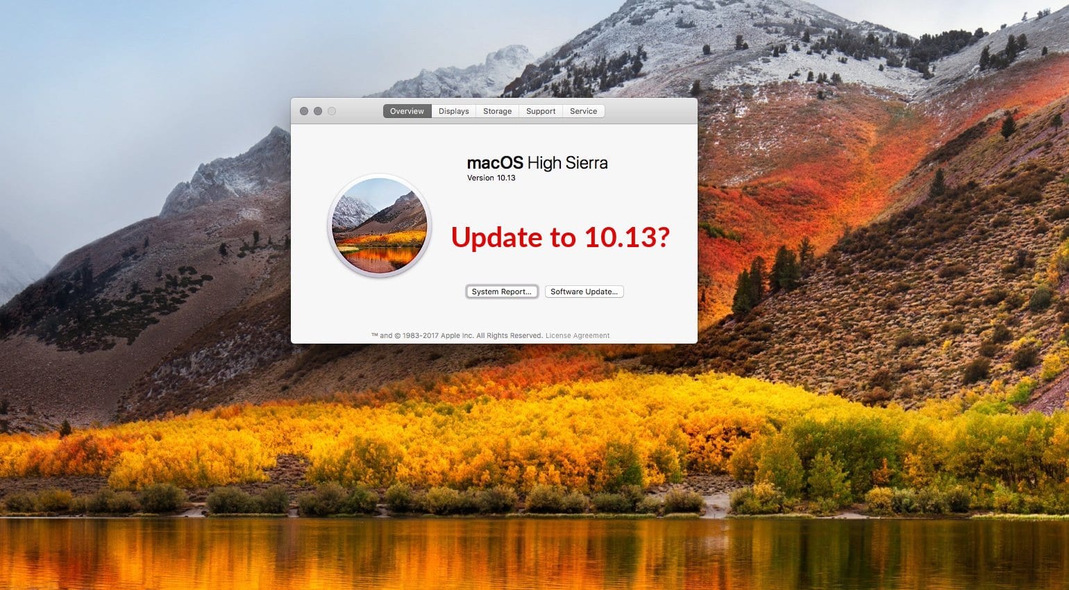 are os x 10.12.6 and high sierra for mac the same thing